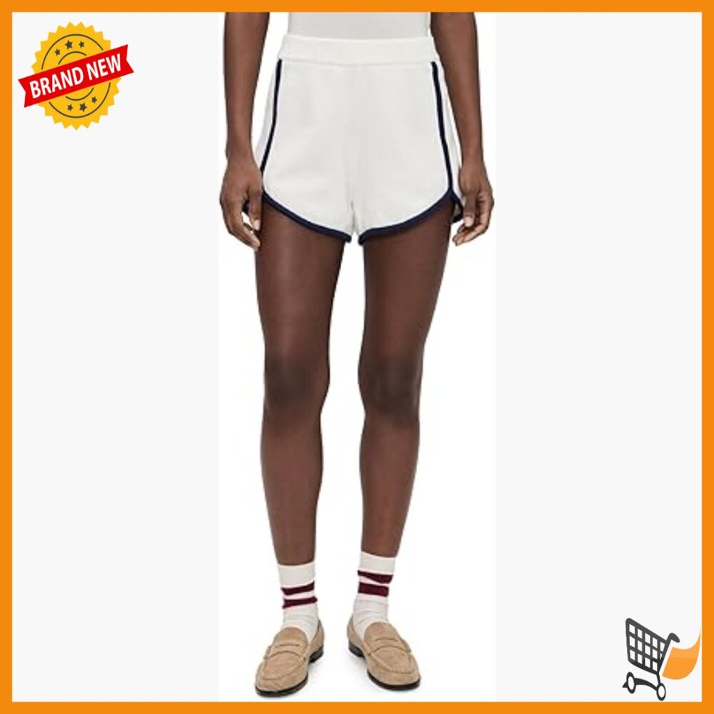 Mid-Rise Casual Shorts With Elastic Waistband, 100% Cotton